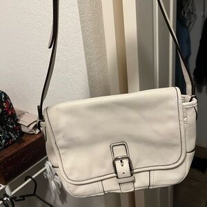 White coach bag